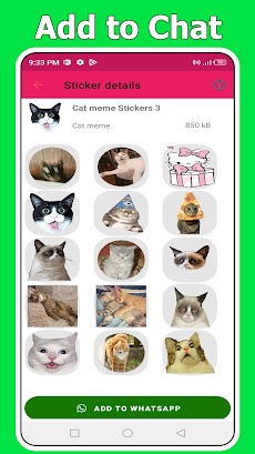 WhatsApp 用の猫ミーム ステッカーのおすすめ画像4