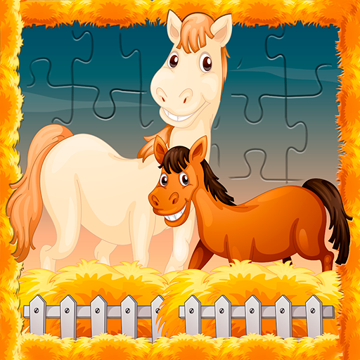 Puzzles about horses logo