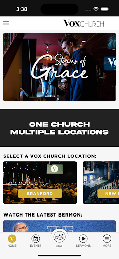 Android application Vox Church screenshort