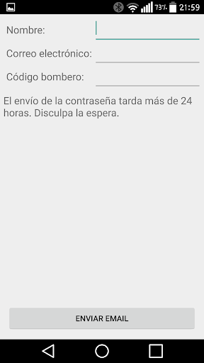 Android application Calendario Consorcio Bomberos screenshort
