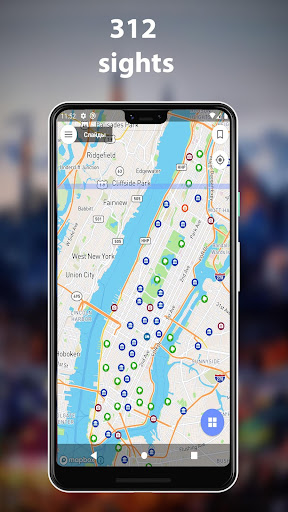 Android application New York Travel Map Guide screenshort
