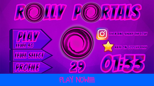 Rolly Portals Rolling ball 2D