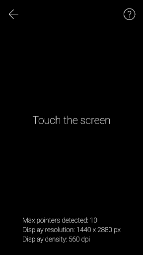 Android application MultiTouch Test screenshort