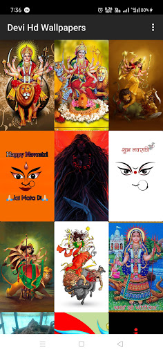 Android application ALL DEVI HD WALLPAPERS screenshort
