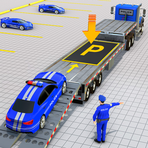 Crazy Car Transport Truck Game logo