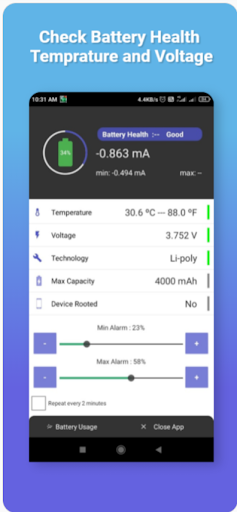 Battery Alarm: Charge Reminder Screen 3
