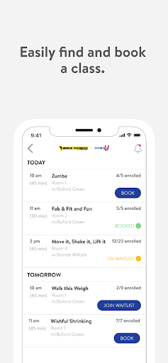 Screenshot of FitnessU and iRock Fitness