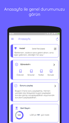 Android application Sınav Asistanı(LGS) screenshort