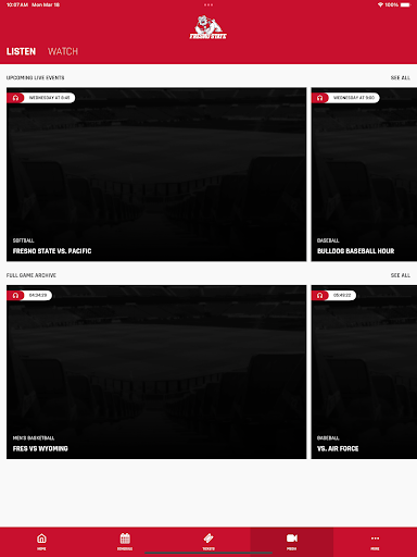 Screenshot of Fresno State Bulldogs
