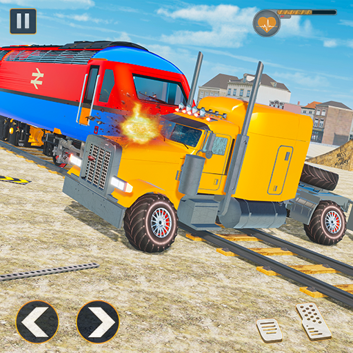 Monster Truck Derby Train Game  Icon