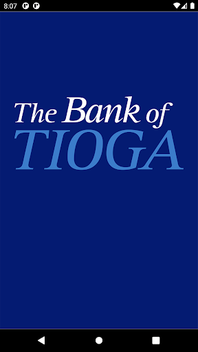 Android application The Bank of Tioga screenshort