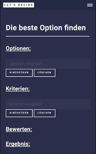 Lets Decide Screen 2