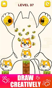 Save the Dog Draw: Bee Escape