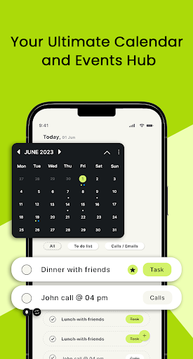 Android application Calendar Pro screenshort