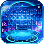 Cover Image of Télécharger Neon Spaceship Keyboard Theme  APK