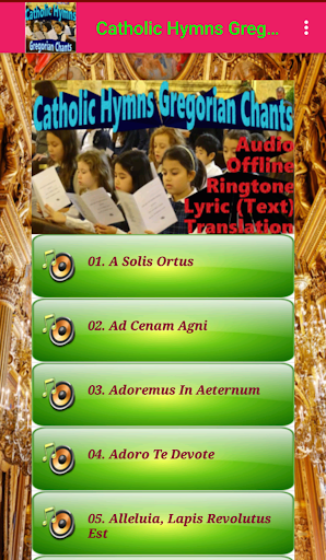 Catholic Hymns Gregorian Chant Screen 3
