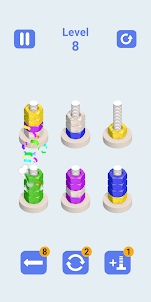 Nuts And Bolts Color Sorting