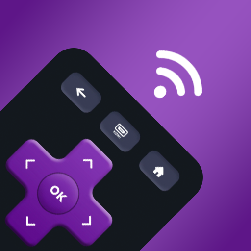 Cast to Roku TV Remote Control logo
