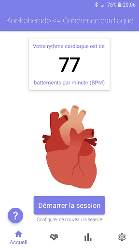 Android application Cohérence Cardiaque screenshort