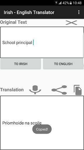 English - Irish Translator Screen 3