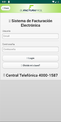 Android application Su Factura Facil screenshort
