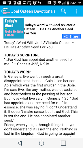 Daily Inspirational Devotional Screen 3