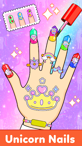 Android application Kids Nail Art Salon-Girls Game screenshort