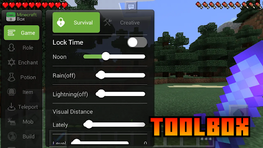 Toolbox mod for Minecraft PE Screen 2