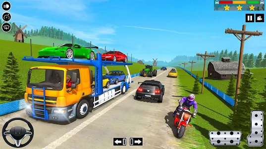 Car Transport Truck Sim 3D