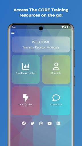 Android application The CORE Training screenshort