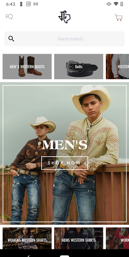 Gomez Western Wear Screenshot 1 - AppWisp.com