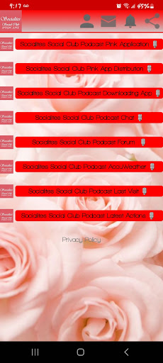 Android application Socialites Social Club Podcast screenshort