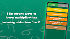screenshot of Multiplication tables for kids