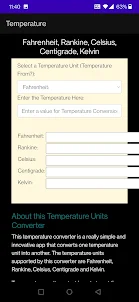 Temperature Units Converter