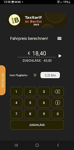 Taxitariff in Berlin Screen 3