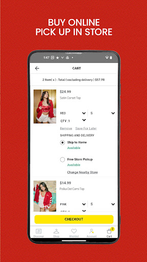 Screenshot of Forever 21-The Latest Fashion