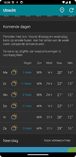 Weer NL - reclamevrij Screen 3