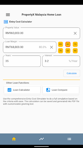 Android application PropertyX Malaysia Home Loan screenshort