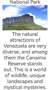 Attractions in Venezuela