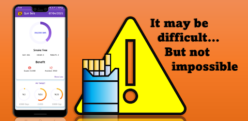 Android application Quit Smoking Tracker screenshort