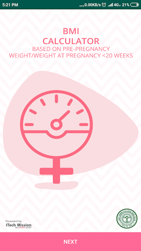 Android application BMI Calculator screenshort