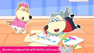 Game screenshot Wolfoo's Coloring Book mod apk