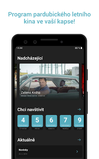 Android application Pardubické letní kino screenshort