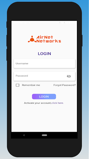 AIRNET- CUSTOMER Screen 2