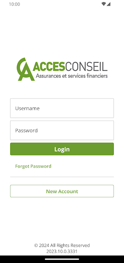 Android application AccesConseil Online screenshort