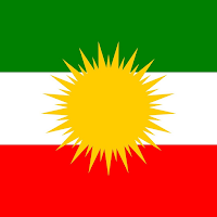 Обои для рабочего стола курдского флага