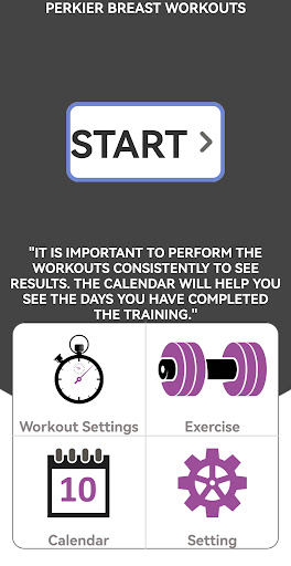 Android application Perkier breast workouts screenshort