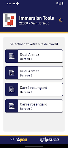 Android application TriFacile screenshort