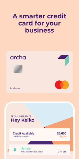 Android application Archa - Business credit cards screenshort