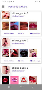 Screenshot 1 Animated Kiss stickers GIF android